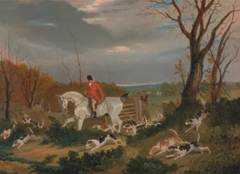 The Suffolk Hunt - Going to Cover Near Herringswell